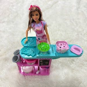 Barbie Florist Doll & Playset with Flower-Making Station